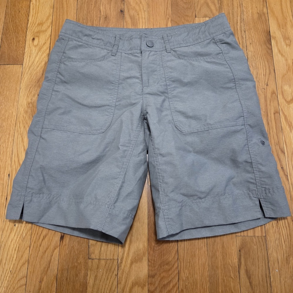 Northface Womens‎ Casual Outdoors Convertible Hiking Utility Shorts Gray XS 2